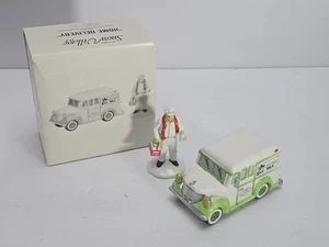 Department 56 Snow Village “Home Delivery” Set of 2 • Milk Truck & Milkman Box - Picture 1 of 4