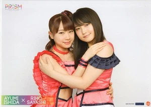 AYUMI ISHIDA & RIHO SAYASHI PIN UP POSTER 114 MORNING MUSUME ’15 TOUR PRISM - Picture 1 of 1