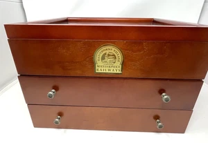 Bradford Hawthorne Village Masterpiece Railways HO Train Wood Display Box NEW - Picture 1 of 11