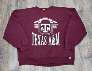 Russell Athletic Vintage 90s Y2K Texas A&M Aggies Herren XL Sweatshirt Made USA - Bild 1 von 9