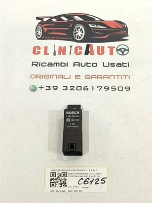 CENTRALINA RELÈ PER JEEP Cherokee 4° Serie 05033351AA 0281003040 52C KK diese - Immagine 1 di 4