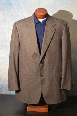 Abrigo deportivo Canali Proposta para hombre 48 L 2 botones 2 ventilaciones seda y lana #114 Foto 1 de 4