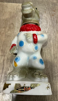 Jim Beam Democrat Donkey Clown Empty Whiskey Decanter Bottle 1968 - Image 1 of 4