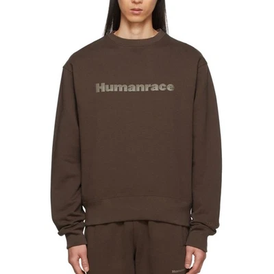 阿迪达斯 x Humanrace - 棕色色调标志毛衣/S / 全新带标签 — 第 1/4 张图片