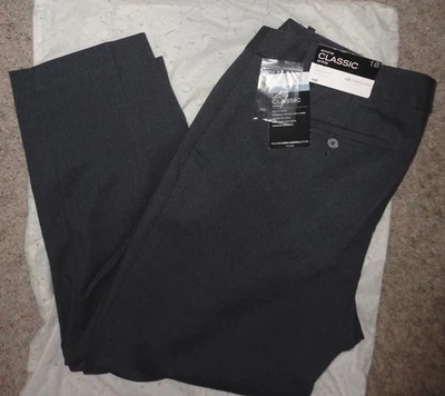 LIZ CLAIBORNE Womens EMMA CLASSIC CAREER ANKLE GRAY DRESS PANTS CROP~SIZE 18~NEW - Image 1 of 4