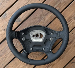 NEW LEATHER Steering Wheel Mercedes W906 06-15 Sprinter VW Crafter W639 Vito - Picture 1 of 16