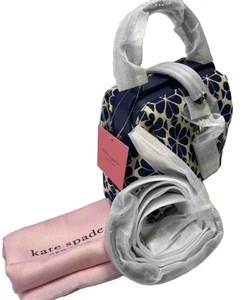 Neu mit Etikett! Kate Spade Remedy Spade Flower Jqd Blue Floral Top Handle Handbag Purse Sm - Bild 1 von 6