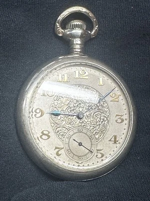 BEAUTIFUL FANCY DIAL ELGIN 16s 7j POCKET WATCH! RUNNING! Keeps Good Time! - Image 1 of 4
