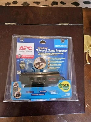 APC SurgeArrest Notebook Surge Protector Notebook Pro3 In-Line 3 Prong Design - Image 1 of 2
