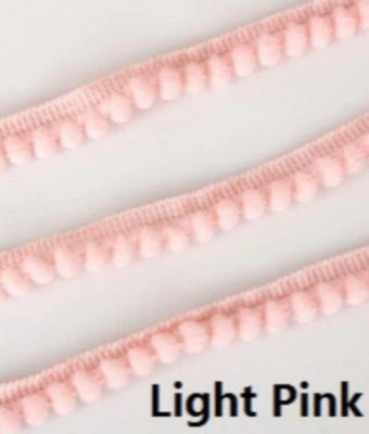 Flecos Baby Pom Pom, 3/8 pulgadas de ancho -seleccionar color-vender por yarda Foto 1 de 3