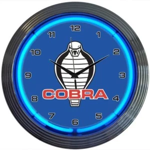 Ford Cobra Neon Clock 15"x15" - Picture 1 of 1