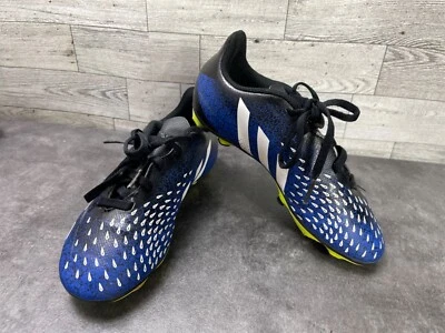 Adidas футбол бутсы молодежи Kids мальчика 1 М хищник туфли синий кожаный FY0626 крытый - Изображение 1 из 4