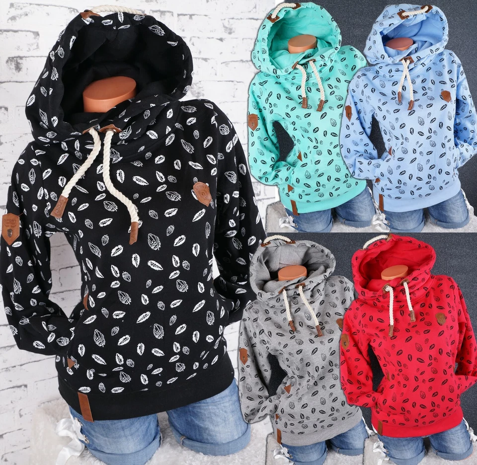 Damen Kapuzenpullover Hoodie Sweatshirt warmer Fleece Pulli  M L XL 2XL 3XL K02 - Bild 1 von 4