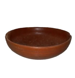 Antica ciotola ceramica latinoamericana fatta a mano da collezione 8x2,5 - Foto 1 di 7