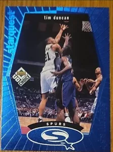 Tim Duncan 1998-99 Upper Deck UD Choice Starquest Blue SAN ANTONIO SPURS - Bild 1 von 3