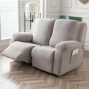 Recliner Loveseat Cover Stretch Couch Covers Sofa slipcover for 2 Seat Reclining - Picture 1 of 60