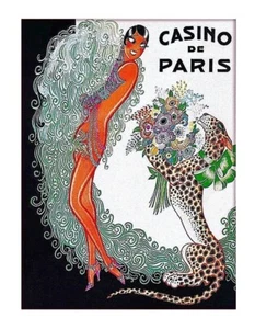 1920s Josephine Baker, Paris Club Promo Ad - France - Custom Art Print - Bild 1 von 1