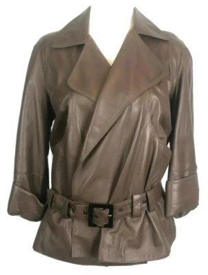 Jitrois коричневый женщин из овчины кожаная куртка - размер FR 40 / США 8 - Изображение 1 из 4