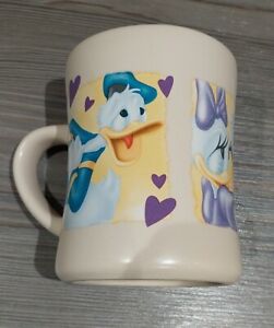Vintage Disney Store Donald Duck and Daisy Duck Mug Cup Coffee Mug - Love