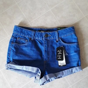 Pantaloncini elasticizzati blu FB SISTER taglia S nuovi con etichetta - Foto 1 di 3