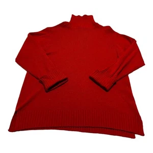 Carolina Colours Womens Red Long Sleeve Turtleneck Sweater 20W Plus Size Comfy - Picture 1 of 7