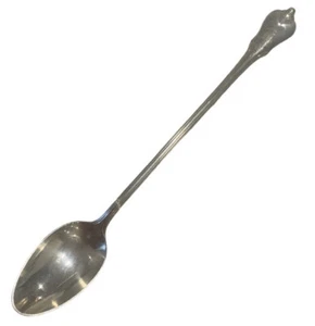 Antique Wallace Sterling Silver 925 ICE TEA SPOON Monogrammed M - Picture 1 of 4