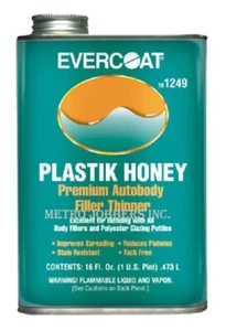 Evercoat 1249 Plastik Honey Premium Autobody Filler Thinner 16OZ. - Picture 1 of 1