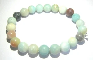 Amazonit Perlen Armband Kristall Modeschmuck Geschenk Herren Damen Accessoire - Bild 1 von 2