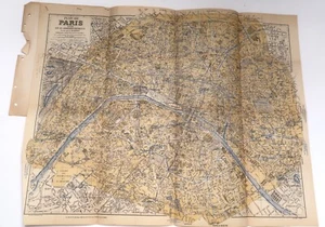Mapa de París Temprano Dibujado De Colección L. Guilmin Grabado Un Editor Demersseman A. Leconte - Imagen 1 de 23