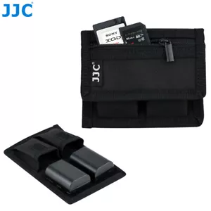 2 Slot Camera Battery + Card Pouch Bag Holder fr Canon EOS R RP 5DM4 5DM3 6DM2 - Picture 1 of 12