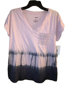 Sonoma L NWT Ombre Fade Lace  Crochet Pocket pullover shirt top Purple $20 - Picture 1 of 11