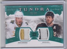 2011-12 Artifacts Tundra Tandems Patches Emerald M. Ribeiro/S. Ott /50 *S6124