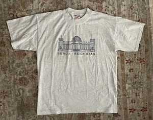 NEW!!! BERLIN REICHSTAG Gray Crewneck T-Shirt Cotton Germany Men’s XL NWOT - Picture 1 of 3