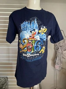 New Unisex Disney Parks Navy 2016 Collectible T-shirt Top XLarge Youth Adult S - Picture 1 of 9