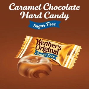 WERTHER's Original SUGAR FREE CARAMEL CHOCOLATE HARD CANDY CHOCOLATE-BULK VALUE! - Picture 1 of 6