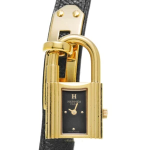 HERMES Kelly watch Black/Noir Ladies Watches quartz Used Ginzo - Picture 1 of 5