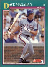1991 Score New York Mets Baseball Card #190 Dave Magadan