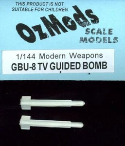 OzMods 1/144 GBU-8 TV LENKERRAKETEN (2) Resin Set - Bild 1 von 1