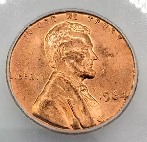 1964 P Lincoln Memorial Cent MS 67 RD - ICG - Gem BU+ Penny - Free Shipping! - Picture 1 of 6