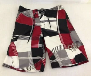 O'Neill Boardshorts Herren schwarz rot vorne zum Binden Badeshorts Größe 30 - Bild 1 von 6