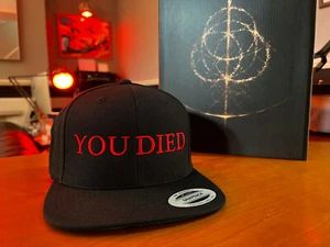 Elden Ring You Died Souls From Death Screen Snapback Cap Hat by Rev-Level - Picture 1 of 7