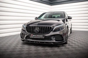 Cup Spoilerlippe SCHWARZ Mercedes C-Klasse W205 C205 C43 AMG FL Frontspoiler V2 - Bild 1 von 8