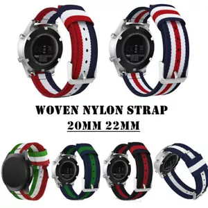 20mm 22mm Bracelet Watchband Strap Replacement Watch Band Sport Belt Nylon - Picture 1 of 20