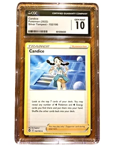 Candice Uncommon #152 - CGC GEM MINT 10 - 2022 Silver Tempest - Pokemon TCG - Picture 1 of 3