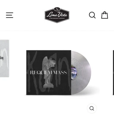 LIMITED EDITION 1 of 1000 METALLIC SILVER KoRn REQUIEM MASS LP *FACTORY SEALED*  - Imagem 1 de 4