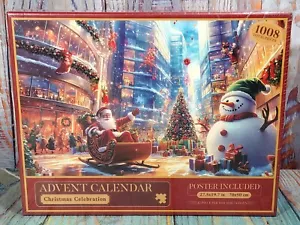 Puzzle Calendario Adviento - Celebración Navidad - 1008 Piezas - NUEVO - Imagen 1 de 6