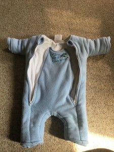 fluffy sleepsuit baby