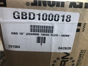 GBD100018 FLEX-HONE, 10.000"" (254 mm) Bohrung, 34"" OAL, 180er-Körnung, Siliziumkarbid - Bild 1 von 3