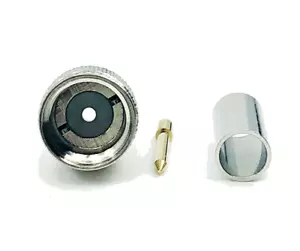 GIZWIZ RF Koaxial Stecker Mini UHF Stecker Crimp für RG58 10 Stück Pack - Bild 1 von 9