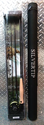 Silvertip II 5/6 Fly Fishing Reel & STR8645 4pc Rod 8'6" - NEW W/TUBE - FREE SHI - Image 1 of 4